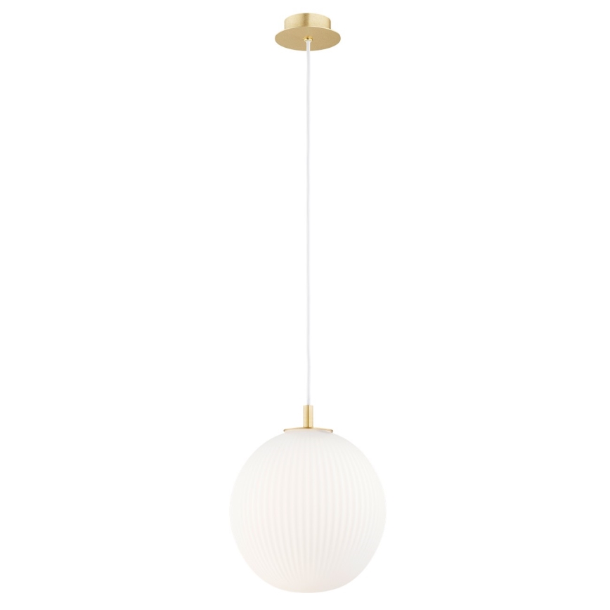 Argon 8507 - Luster na sajli PALOMA 1xE27/15W/230V pr. 25 cm zlatna/beli