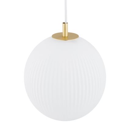 Argon 8507 - Luster na sajli PALOMA 1xE27/15W/230V pr. 25 cm zlatna/beli
