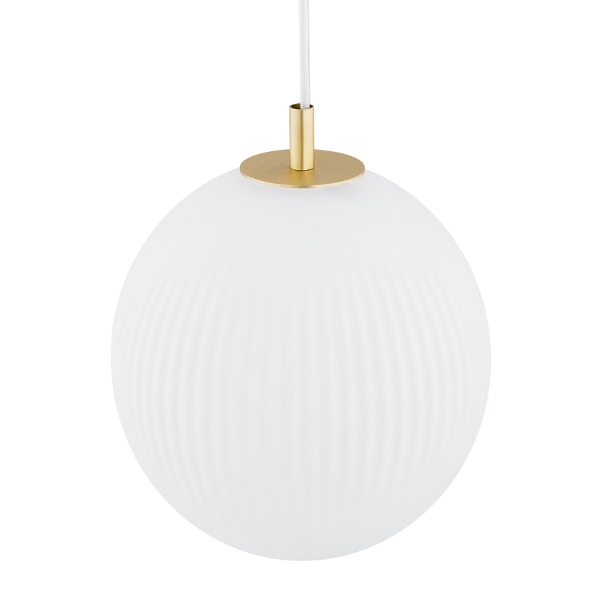 Argon 8507 - Luster na sajli PALOMA 1xE27/15W/230V pr. 25 cm zlatna/beli
