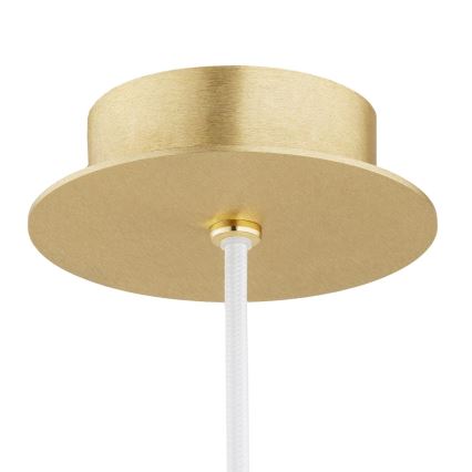 Argon 8507 - Luster na sajli PALOMA 1xE27/15W/230V pr. 25 cm zlatna/beli