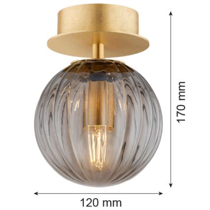Argon 8510 - Zidna lampa PALOMA 1xE14/7W/230V zlatna/crno