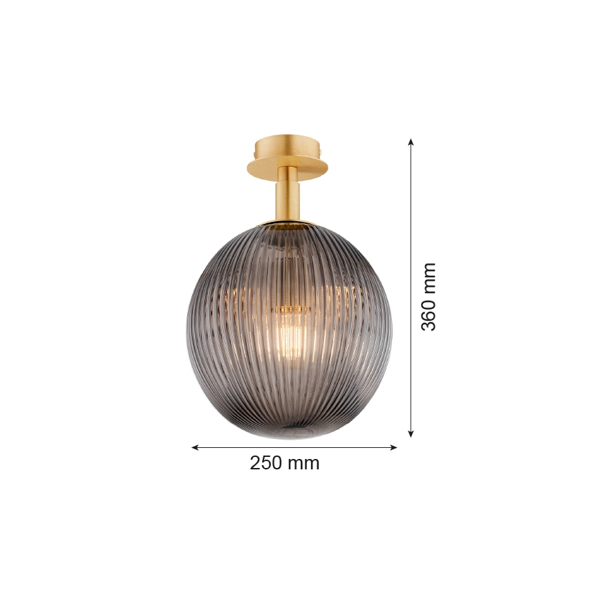 Argon 8511 - Plafonjera PALOMA 1xE27/15W/230V zlatna/crno