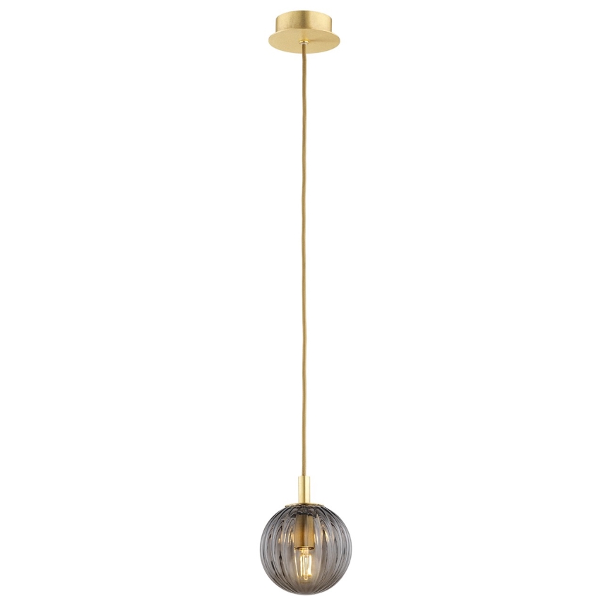 Argon 8512 - Luster na sajli PALOMA 1xE14/7W/230V pr. 12 cm zlatna/crno