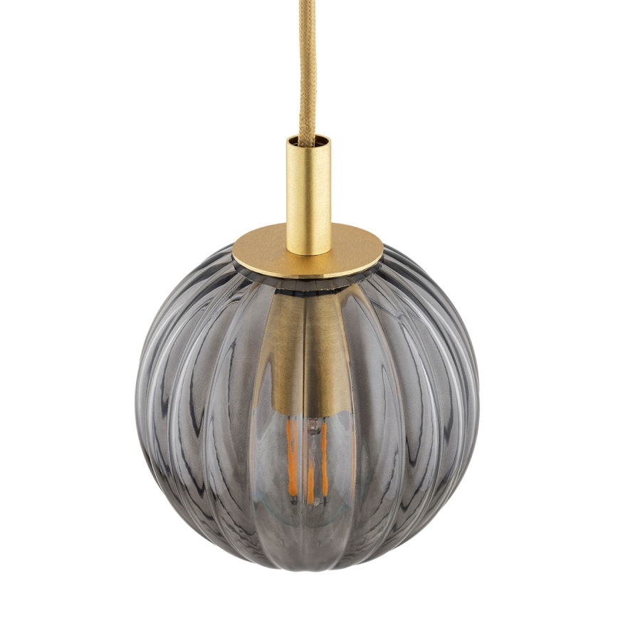 Argon 8512 - Luster na sajli PALOMA 1xE14/7W/230V pr. 12 cm zlatna/crno