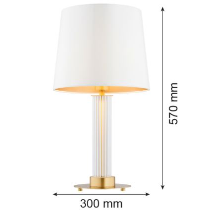 Argon 8540 - Stona lampa HAMPTON 1xE27/15W/230V 57 cm beli