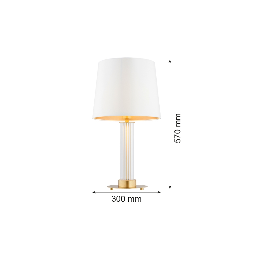Argon 8540 - Stona lampa HAMPTON 1xE27/15W/230V 57 cm beli