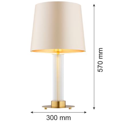 Argon 8541 - Stona lampa HAMPTON 1xE27/15W/230V 57 cm bež