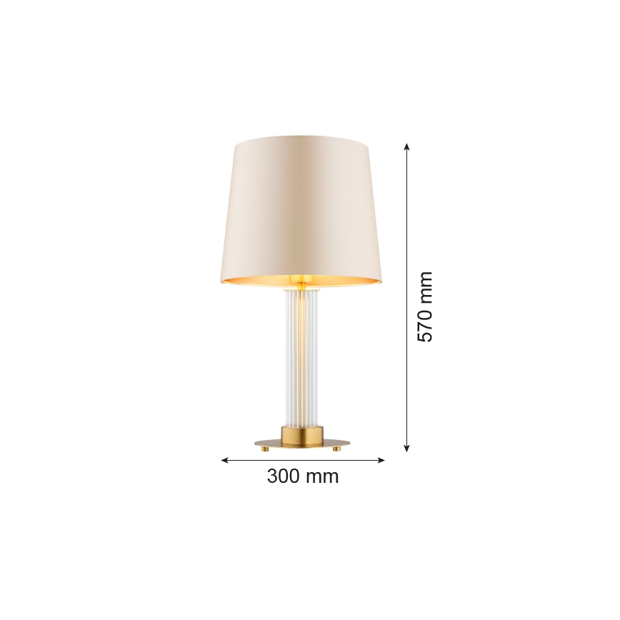 Argon 8541 - Stona lampa HAMPTON 1xE27/15W/230V 57 cm bež