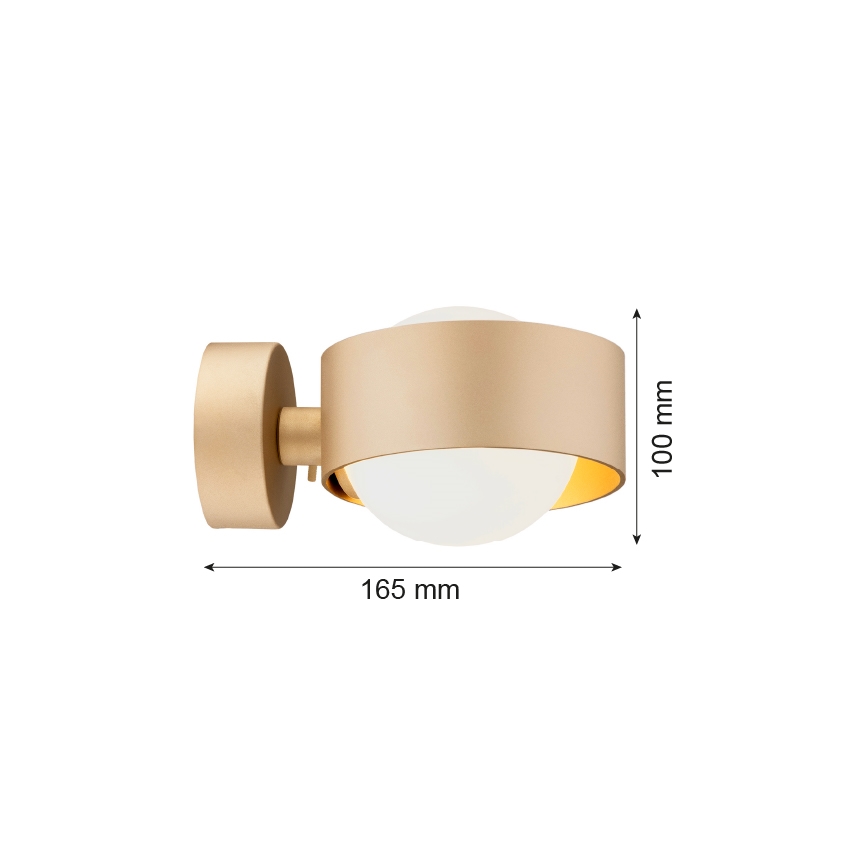 Argon 8567 - Zidna lampa za kupatilo MASSIMO PLUS 1xG9/6W/230V IP44 zlatna
