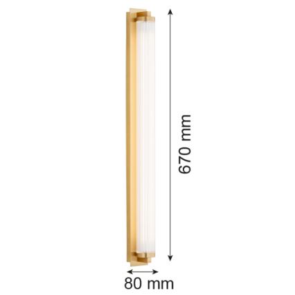 Argon 8622 - LED Zidna lampa HAMPTON LED/34W/230V 3000K mesing
