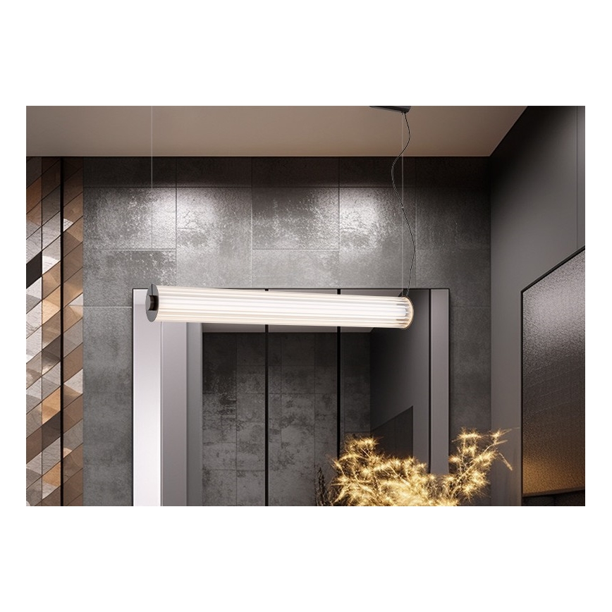 Argon 8625 - LED luster na sajli HAMPTON LED/90W/230V 3000K 120 cm crno