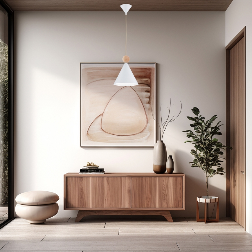 Argon 8629 - Luster na sajli KEGEL 1xE27/15W/230V beli