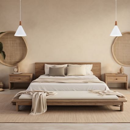 Argon 8630 - Luster na sajli KEGEL 1xE27/15W/230V beli