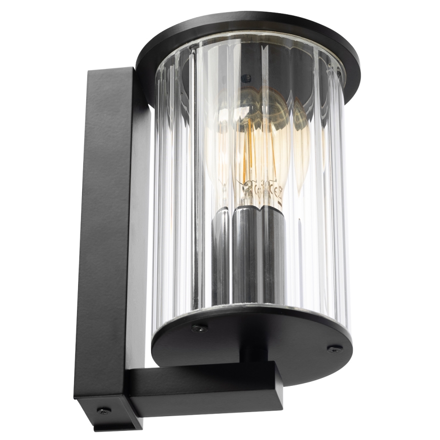 Argon 8748 - Spoljašnja zidna lampa NORFOLK 1xE27/15W/230V IP44 crno
