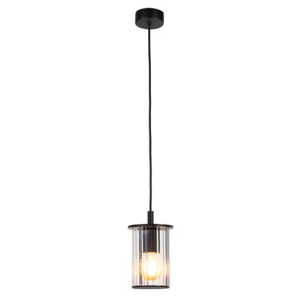Argon 8751 - Spoljašnji luster na sajli NORFOLK 1xE27/15W/230V IP44 crno