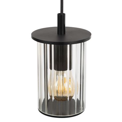 Argon 8751 - Spoljašnji luster na sajli NORFOLK 1xE27/15W/230V IP44 crno