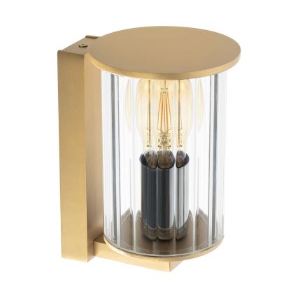 Argon 8752 - Spoljašnja zidna lampa NORFOLK 1xE27/15W/230V IP44 zlatna