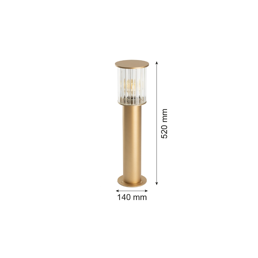 Argon 8753 - Spoljašnja lampa NORFOLK 1xE27/15W/230V IP44 52cm zlatna