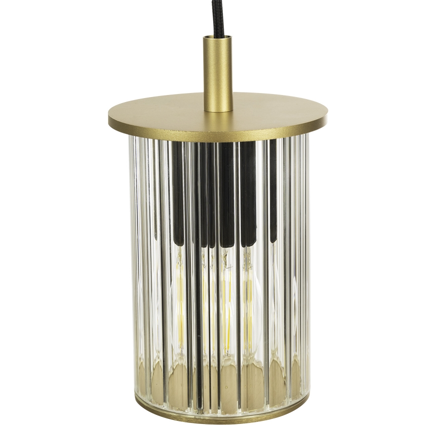 Argon 8755 - Spoljašnji luster na sajli NORFOLK 1xE27/15W/230V IP44 zlatna