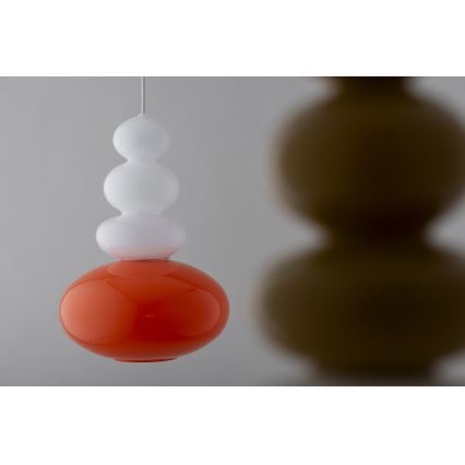 Argon 8822 - Luster na sajli DIEGO 1xGU10/5W/230V bela/narandžasta