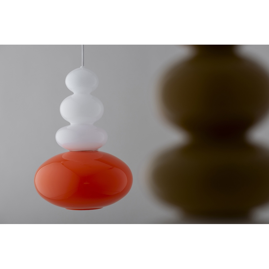 Argon 8822 - Luster na sajli DIEGO 1xGU10/5W/230V bela/narandžasta
