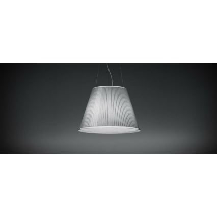Artemide 1124110A - Luster na sajli CHOOSE MEGA 3xE27/12W/230V pr. 55 cm bela