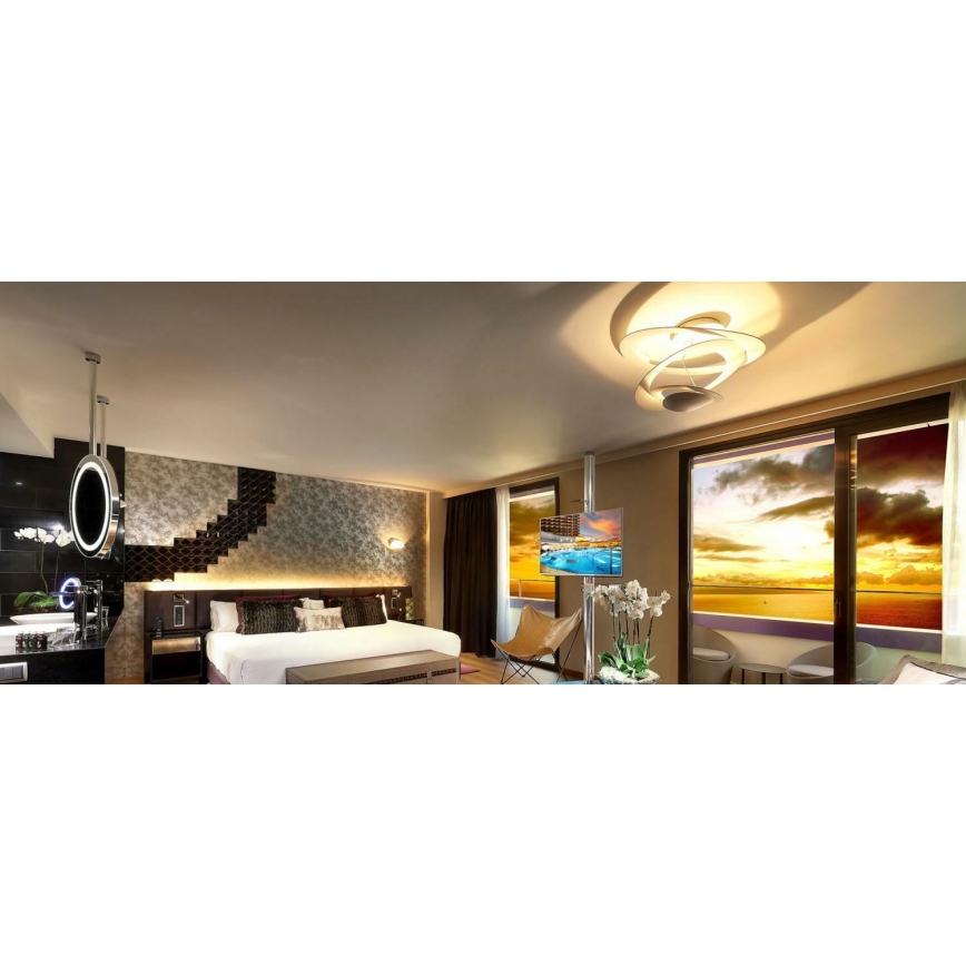 Artemide 1255110A - LED Prigušiva plafonjera PIRCE LED/44W/230V 3000K bela