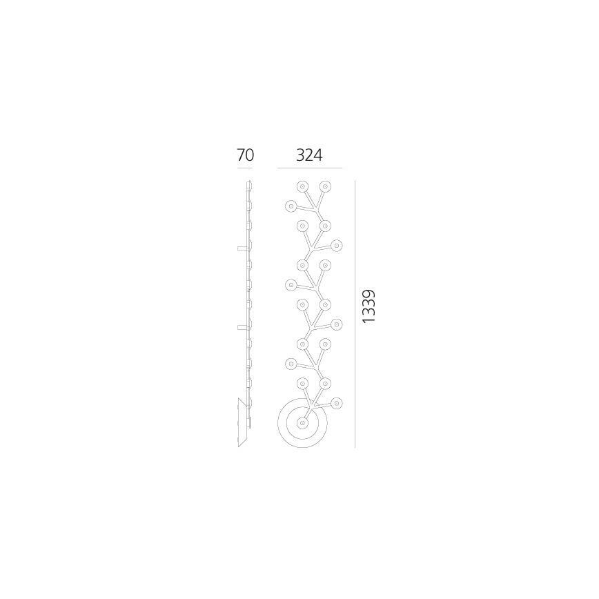 Artemide 1596050APP - LED Prigušiva plafonjera NET LED/45W/230V 3000K