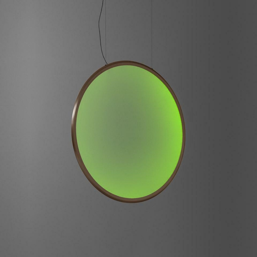 Artemide 1992360APP - LED RGBW Prigušivi luster na sajli DISCOVERY LED/42W/230V 2700-6500K bronzana