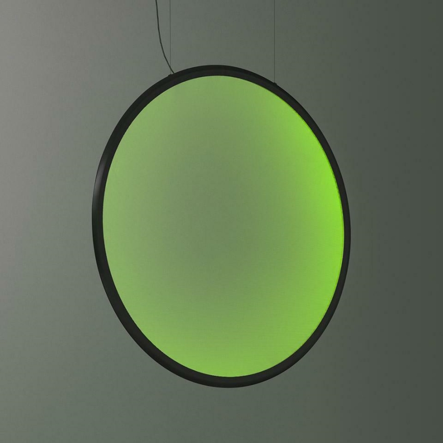 Artemide 1994330APP - LED RGBW Prigušivi luster na sajli DISCOVERY LED/79W/230V 2700-6500K crno