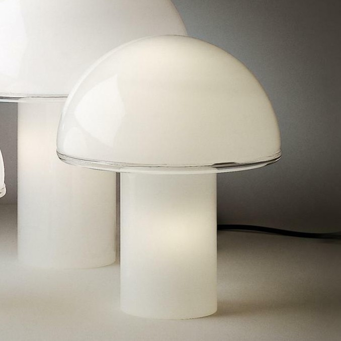 Artemide A006300 - Stona lampa ONFALE 1xE14/5W/230V + 1xE27/13W bela