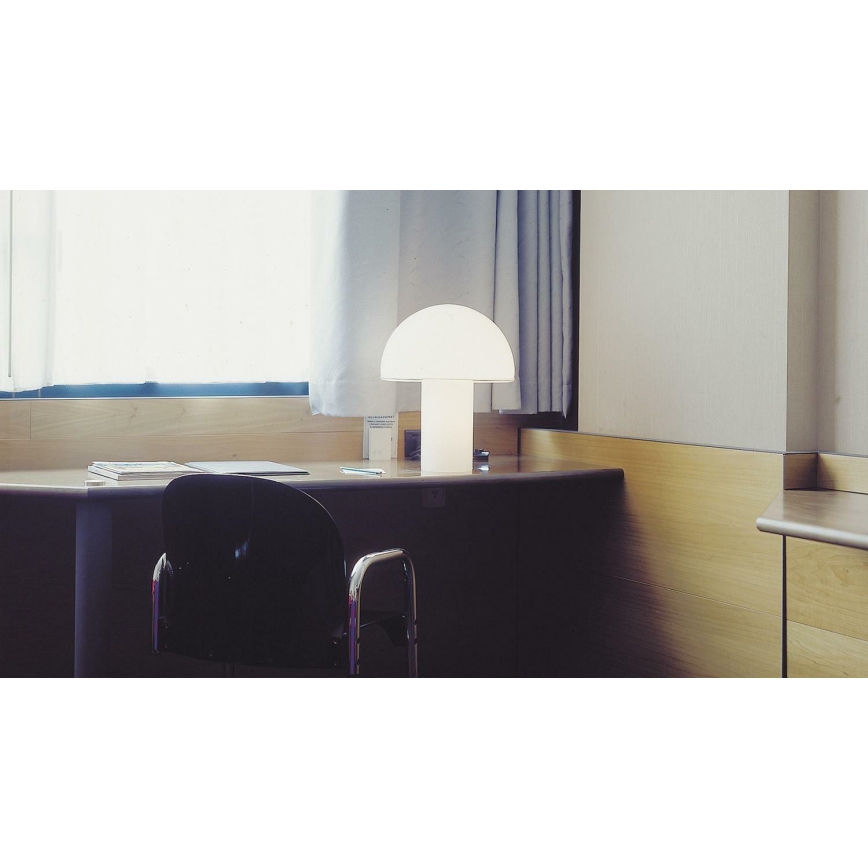 Artemide A006300 - Stona lampa ONFALE 1xE14/5W/230V + 1xE27/13W bela