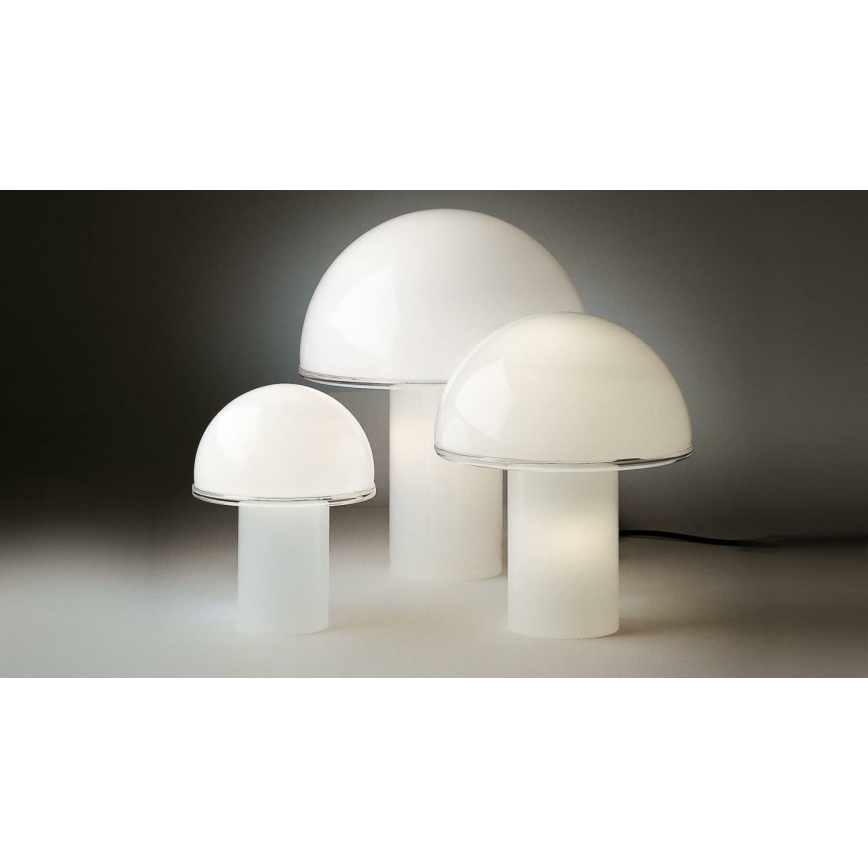 Artemide A006300 - Stona lampa ONFALE 1xE14/5W/230V + 1xE27/13W bela