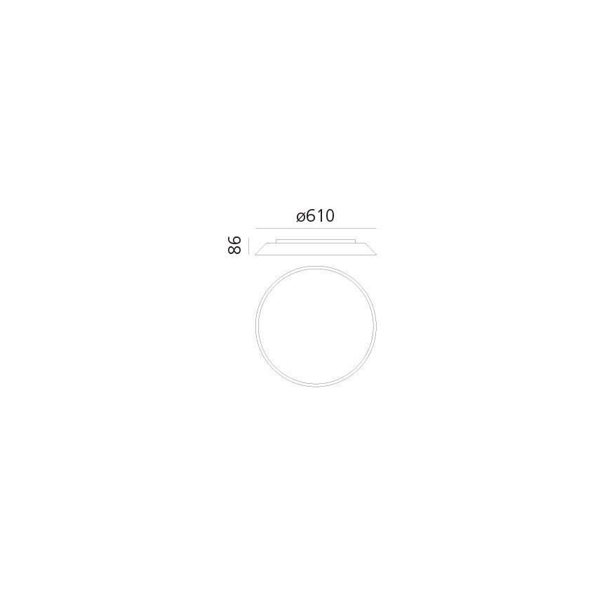 Artemide AR 0241320A - LED plafonsko svetlo FEBE 4xLED/30W/230V