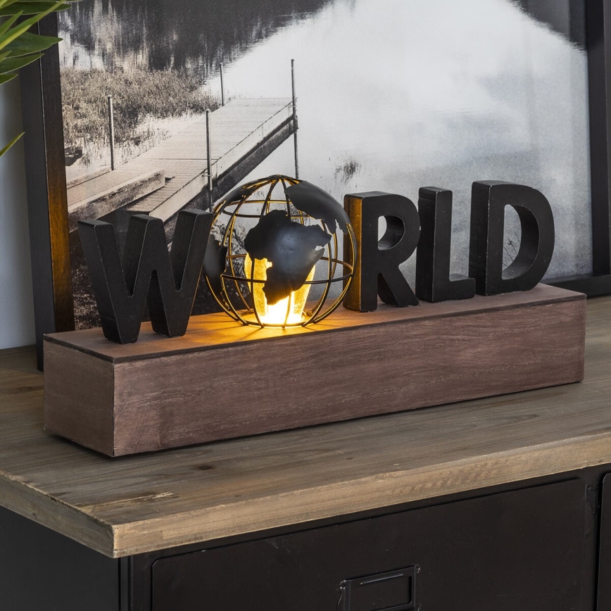 Atmosphera - LED dekoracija WORLD LED/2xAAA