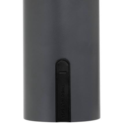 Atmosphera - LED Punjiva vanjska dodirna stona lampa JANY LED/3,7V 22 cm 2200 mAh IP44 crno