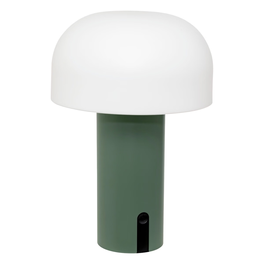 Atmosphera - LED Punjiva vanjska dodirna stona lampa JANY LED/3,7V 22 cm 2200 mAh IP44 zelena