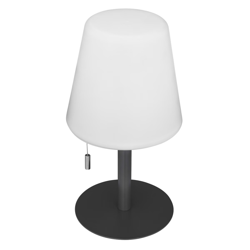 Atmosphera - LED RGBW Punjiva vanjska stona lampa ZACK LED/3,7V 1200 mAh IP44 crno