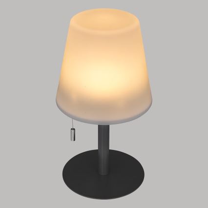 Atmosphera - LED RGBW Punjiva vanjska stona lampa ZACK LED/3,7V 1200 mAh IP44 crno