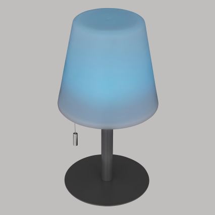 Atmosphera - LED RGBW Punjiva vanjska stona lampa ZACK LED/3,7V 1200 mAh IP44 crno