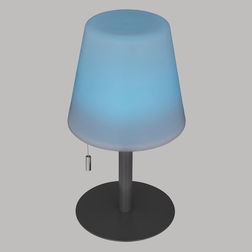 Atmosphera - LED RGBW Punjiva vanjska stona lampa ZACK LED/3,7V 1200 mAh IP44 crno