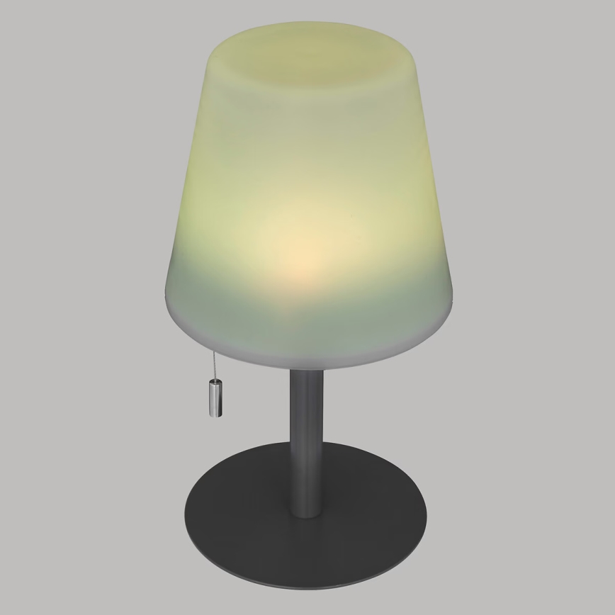 Atmosphera - LED RGBW Punjiva vanjska stona lampa ZACK LED/3,7V 1200 mAh IP44 crno