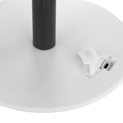 Atmosphera - LED RGBW Punjiva vanjska stona lampa ZACK LED/3,7V 1200 mAh IP44 crno