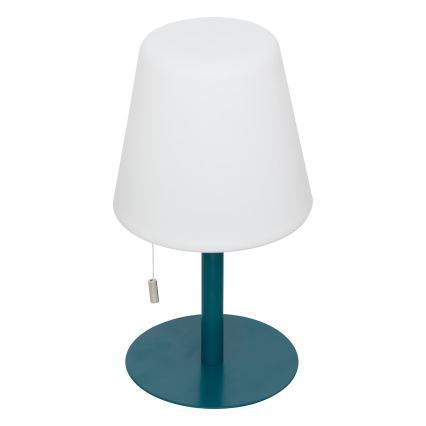 Atmosphera - LED RGBW Punjiva vanjska stona lampa ZACK LED/3,7V 1200 mAh IP44 tirkizna