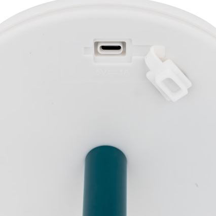 Atmosphera - LED RGBW Punjiva vanjska stona lampa ZACK LED/3,7V 1200 mAh IP44 tirkizna