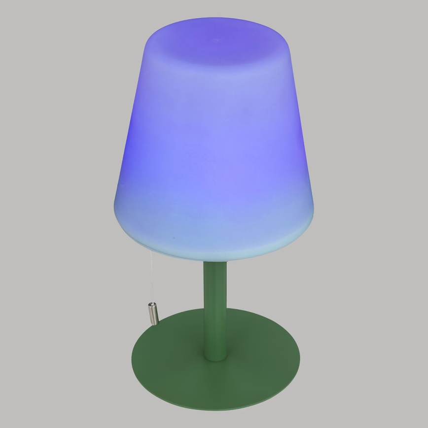 Atmosphera - LED RGBW Punjiva vanjska stona lampa ZACK LED/3,7V 1200 mAh IP44 zelena