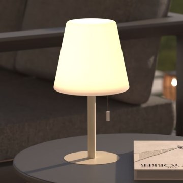 Atmosphera - LED RGBW Punjiva vanjska stona lampa ZACK LED/3,7V 1200 mAh IP44 bež