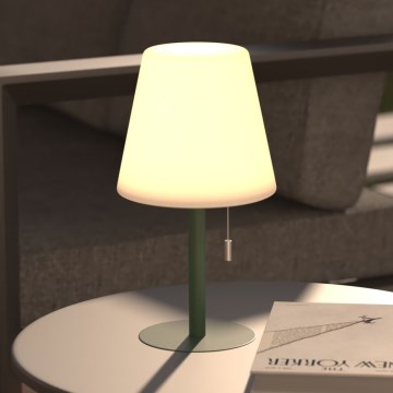 Atmosphera - LED RGBW Punjiva vanjska stona lampa ZACK LED/3,7V 1200 mAh IP44 zelena