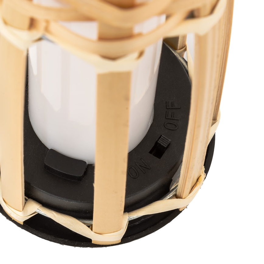 Atmosphera - LED Solarna lampa MACEO LED/1,2V 300 mAh IP44 bambus