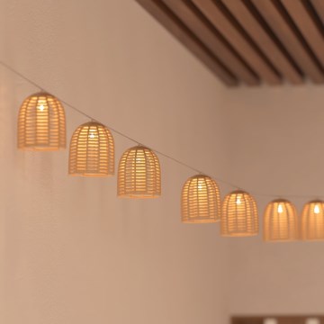 Atmosphera - LED Solarni dekorativni lanac AIA 10xLED 3,35m topla bela